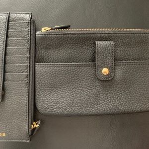 Black Wristlet with separate card compartment